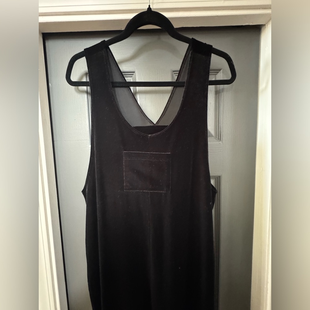 Chico's Private Edition Black Velvet Jumpsuit (Chico’s size 1)
